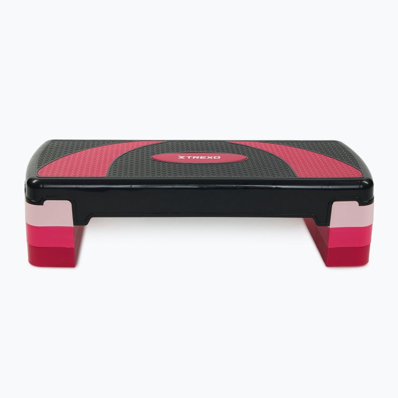 Step do aerobiku TREXO 3 stopniowy max 250kg różowy 5