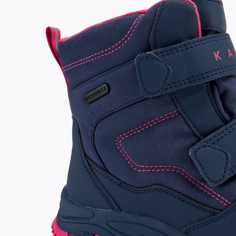 Śniegowce dziecięce KADVA Snowey Mid WaterProof granatowy/fuksja 8