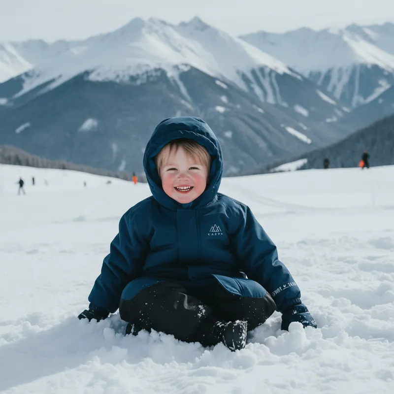 Kombinezon narciarski dziecięcy KADVA Kiko granatowy 7