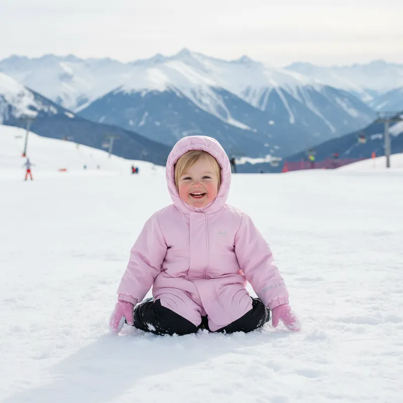 Kombinezon narciarski dziecięcy KADVA Kiko różowy 7