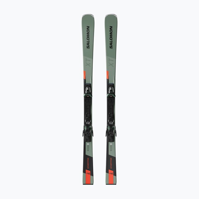 Narty zjazdowe Salomon S/Max 8 XT + wiązania M11 GW oil green/black/neon red