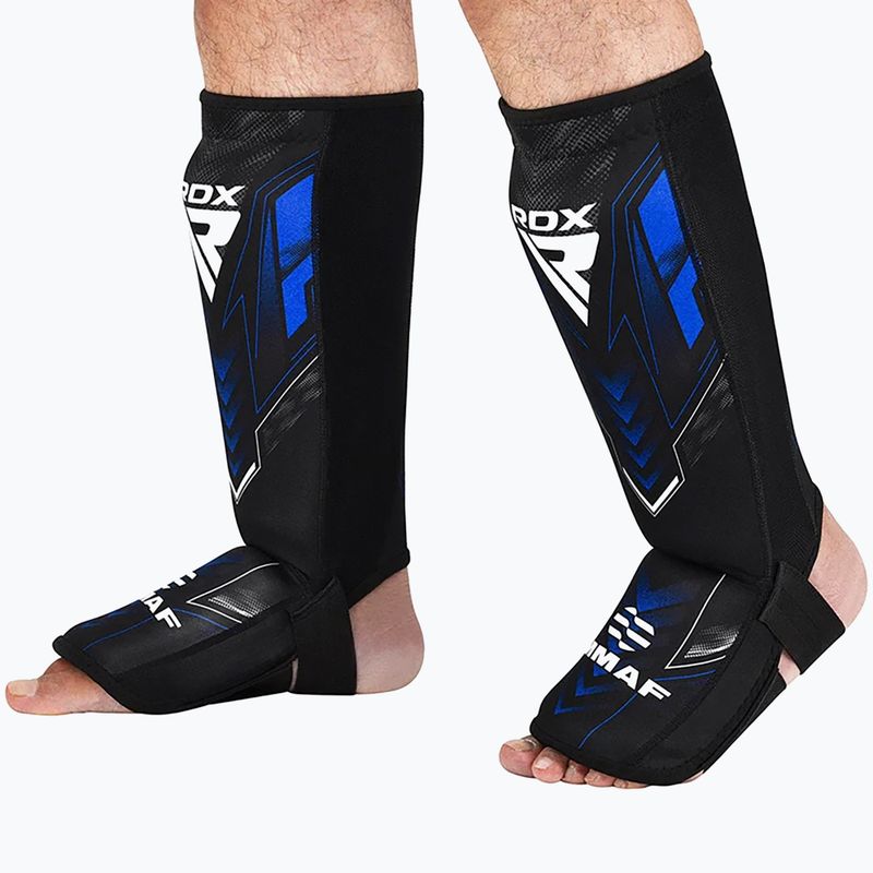 Ochraniacze piszczeli i stóp RDX IMMAF Approved Neoprene Shin Instep blue 6