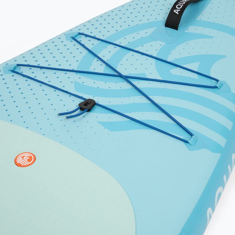 Zestaw deska SUP pompowana dziecięca AQUASTIC Perth 8'0" allround niebieski 7