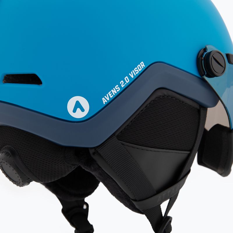 Kask narciarski dziecięcy ATTABO Avens 2.0 Jr Visor niebieski 7