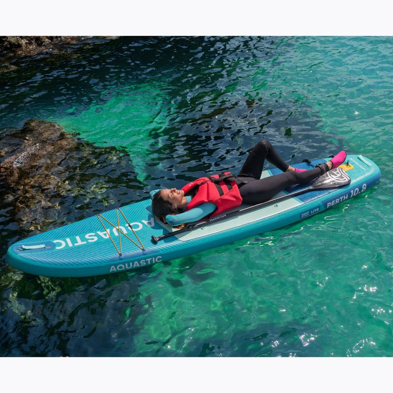 Zestaw deska SUP pompowana AQUASTIC Perth 10'8" allround zielony 20
