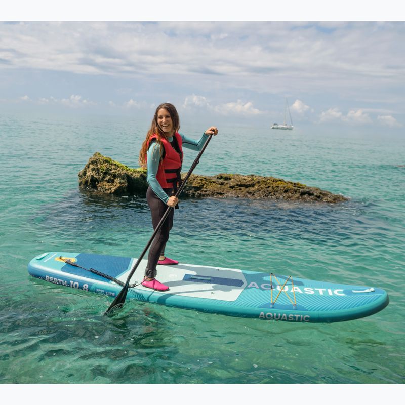 Zestaw deska SUP pompowana AQUASTIC Perth 10'8" allround zielony 21