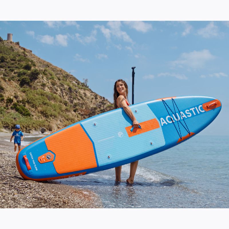 Zestaw deska SUP pompowana AQUASTIC Perth 10'8" allround niebieski 21