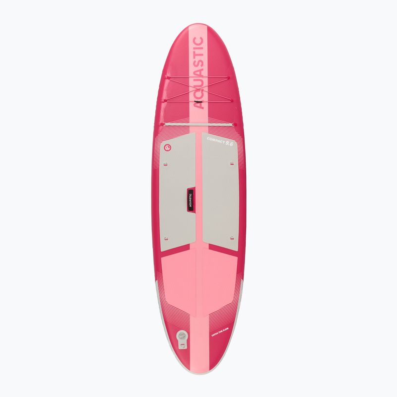 Zestaw deska SUP pompowana AQUASTIC Compact 9'6" różowy 3