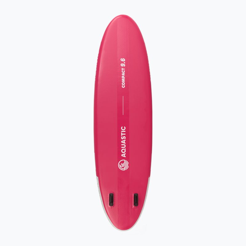 Zestaw deska SUP pompowana AQUASTIC Compact 9'6" różowy 4