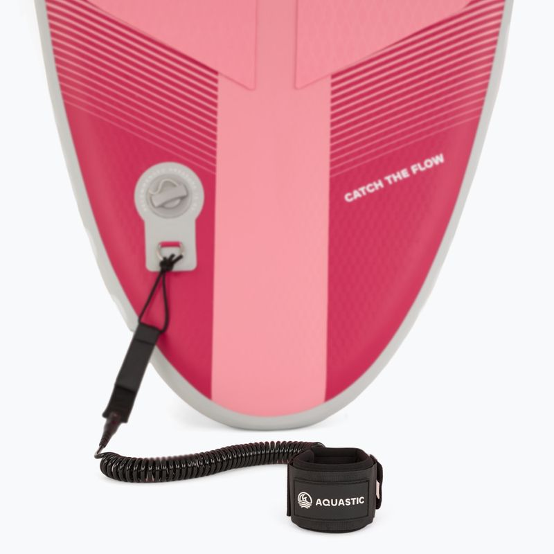 Zestaw deska SUP pompowana AQUASTIC Compact 9'6" różowy 12