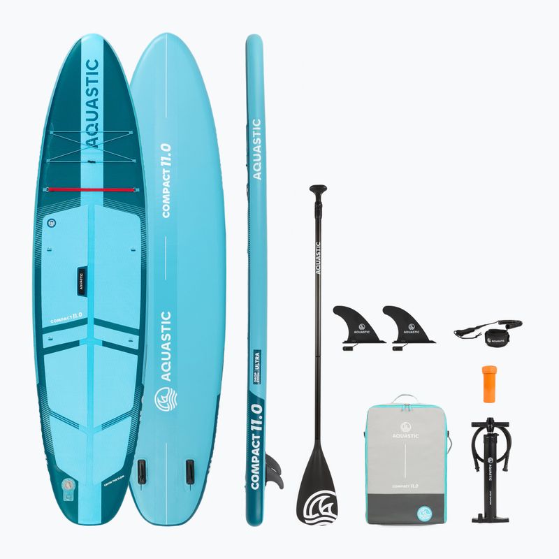 Zestaw deska SUP pompowana Compact 11'0" niebieski