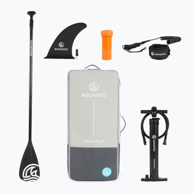 Zestaw deska SUP pompowana AQUASTIC Perth 10'8" allround ciemny niebieski 17