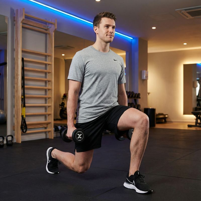 Hantel żeliwny gumowany XTREXO Pro 2 kg czarny 5