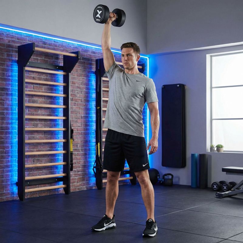 Hantel żeliwny gumowany XTREXO Pro 20 kg czarny 6