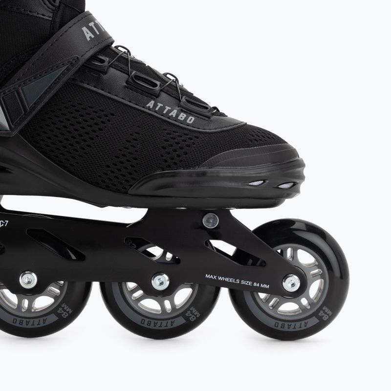 Rolki męskie ATTABO OneFoot Fitgo system czarny 15