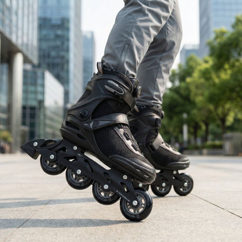 Rolki męskie ATTABO OneFoot Fitgo system czarny 3