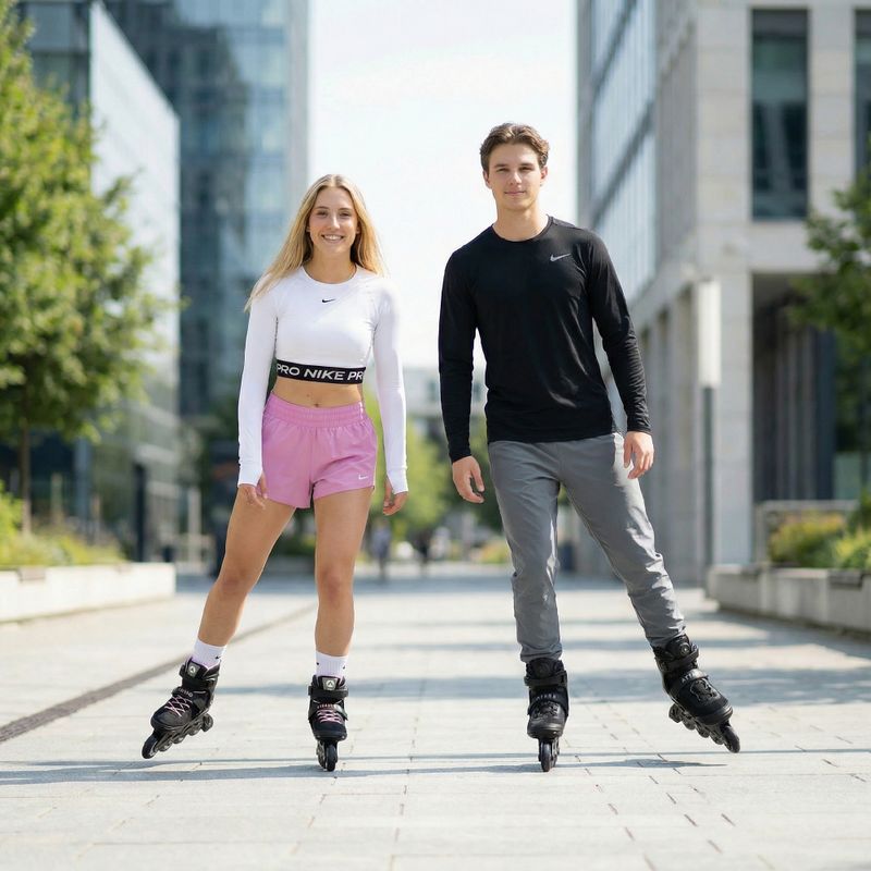 Rolki męskie ATTABO OneFoot Fitgo system czarny 6