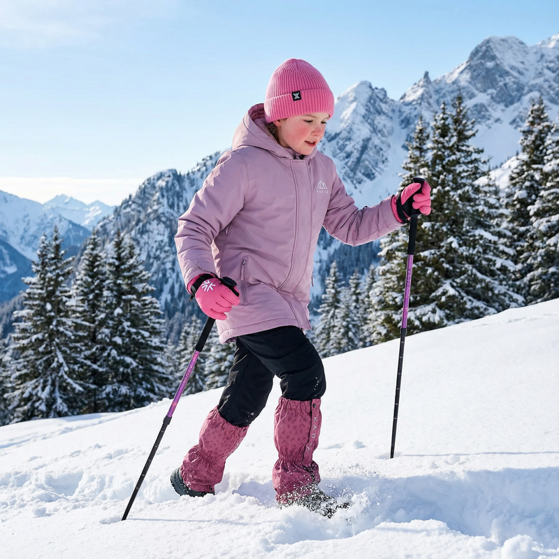 Kije trekkingowe dziecięce KADVA Kidd różowy 2