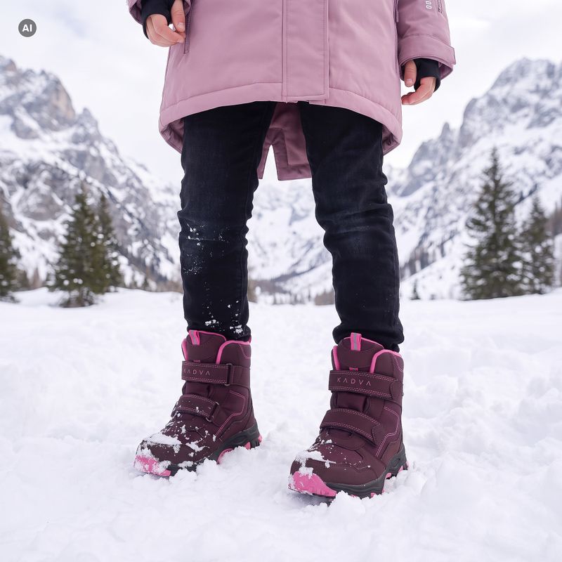 Śniegowce dziecięce KADVA Snowey Mid WP różowy 6
