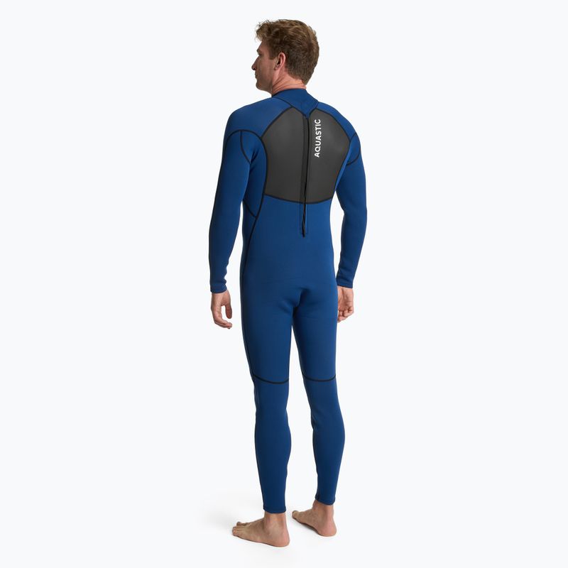 Pianka surfingowa męska AQUASTIC z neoprenu 3/2 mm WAVEY 3/2 granatowy 3