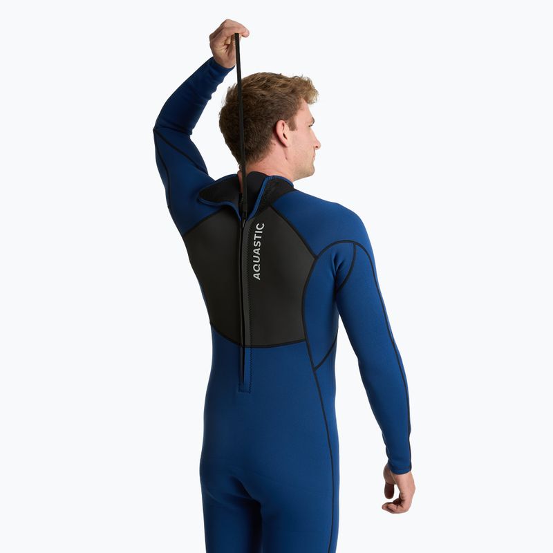 Pianka surfingowa męska AQUASTIC z neoprenu 3/2 mm WAVEY 3/2 granatowy 5
