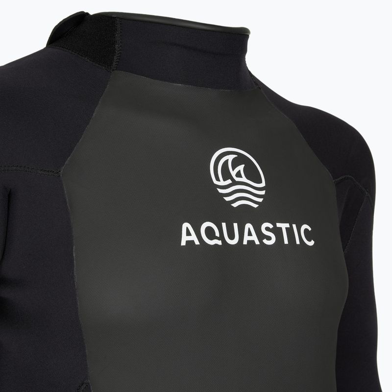 Pianka surfingowa męska AQUASTIC z neoprenu 4/3 mm WAVEY czarny 12