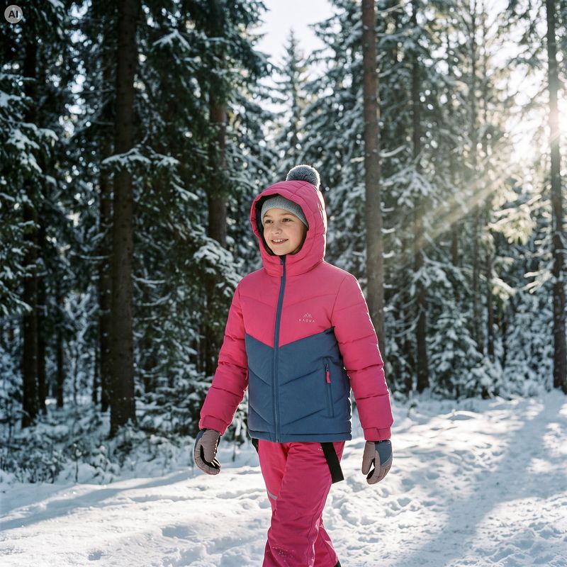 Kurtka ocieplana dziecięca Kadva Zippi KDG WP 5K/3K różowy 5
