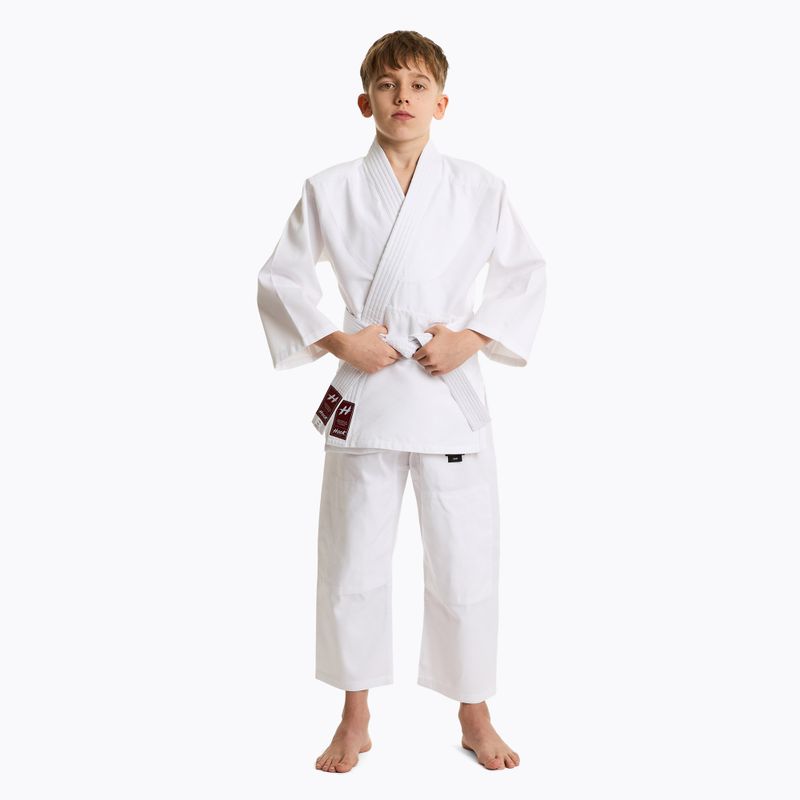 Judoga dziecięca HOOK FIGHTING Judo - Back To School biały 3