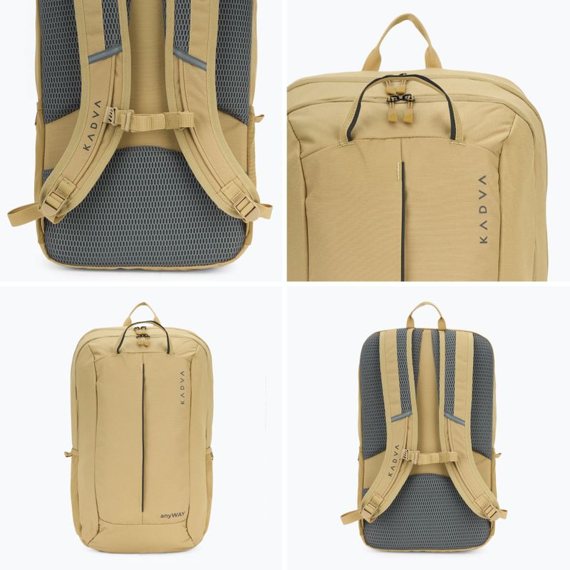 Plecak turystyczny KADVA anyWAY 25 l piaskowy 9