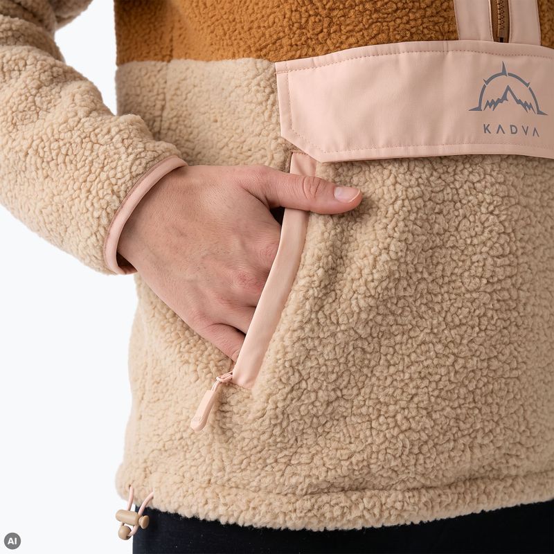 Bluza polarowa damska KADVA RODIA WMNS beżowy 7