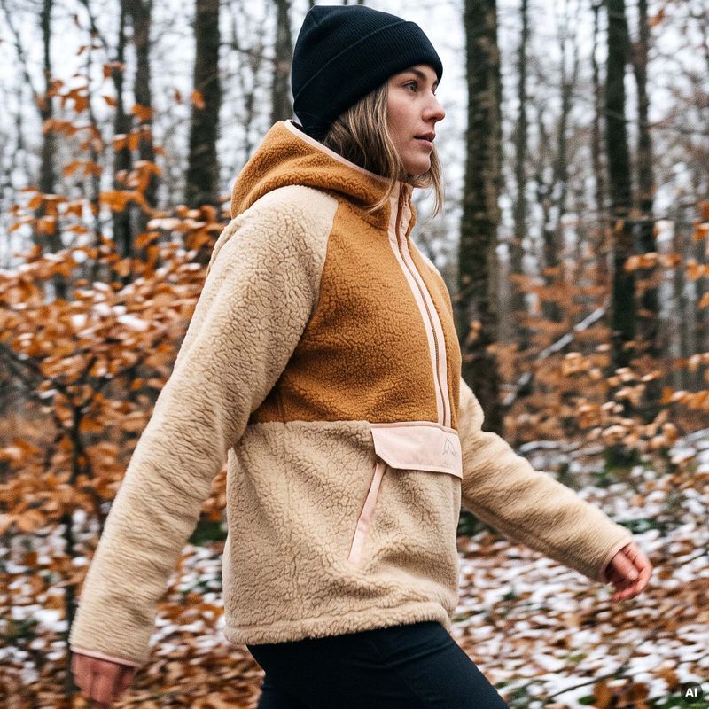 Bluza polarowa damska KADVA RODIA WMNS beżowy 11