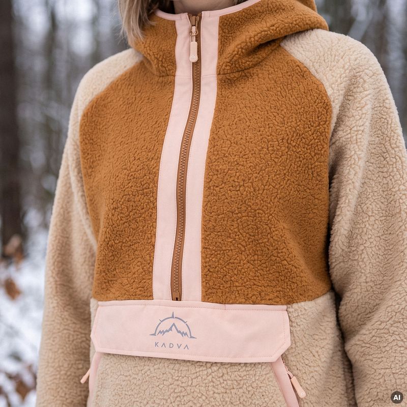 Bluza polarowa damska KADVA RODIA WMNS beżowy 12