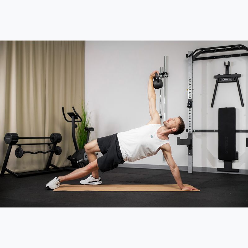 Kettlebelll Żeliwny TREXO 8 kg czarny 5