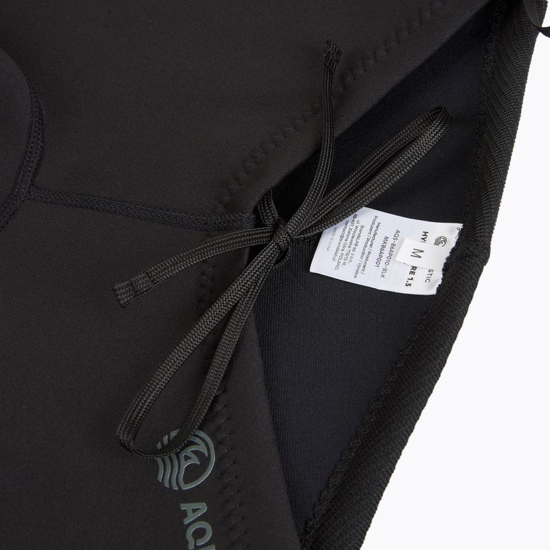 Spodenki neoprenowe męskie AQUASTIC HydroCore SH 1.5 mm czarny 7