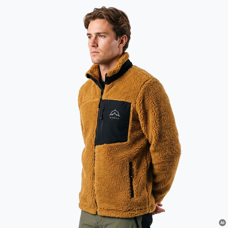 Bluza polarowa męska KADVA Rodvik brązowy