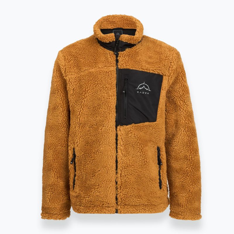Bluza polarowa męska KADVA Rodvik brązowy 3
