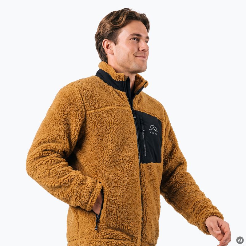 Bluza polarowa męska KADVA Rodvik brązowy 5