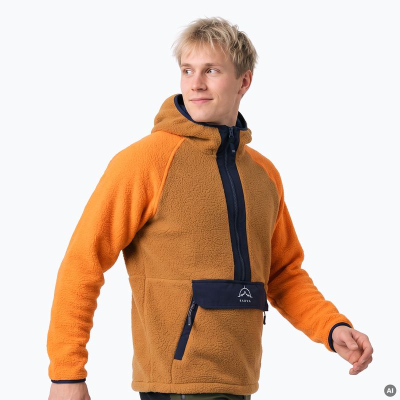 Bluza polarowa męska KADVA RODIA brązowy 5