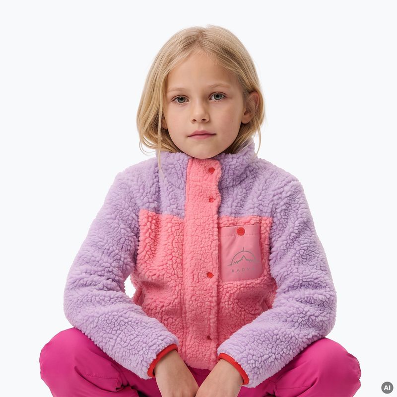 Bluza polarowa dziecięca KADVA RODVIK KDG różowy 6