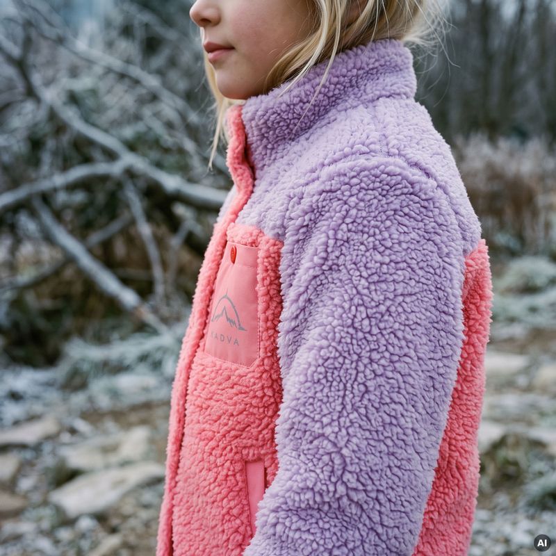 Bluza polarowa dziecięca KADVA RODVIK KDG różowy 12