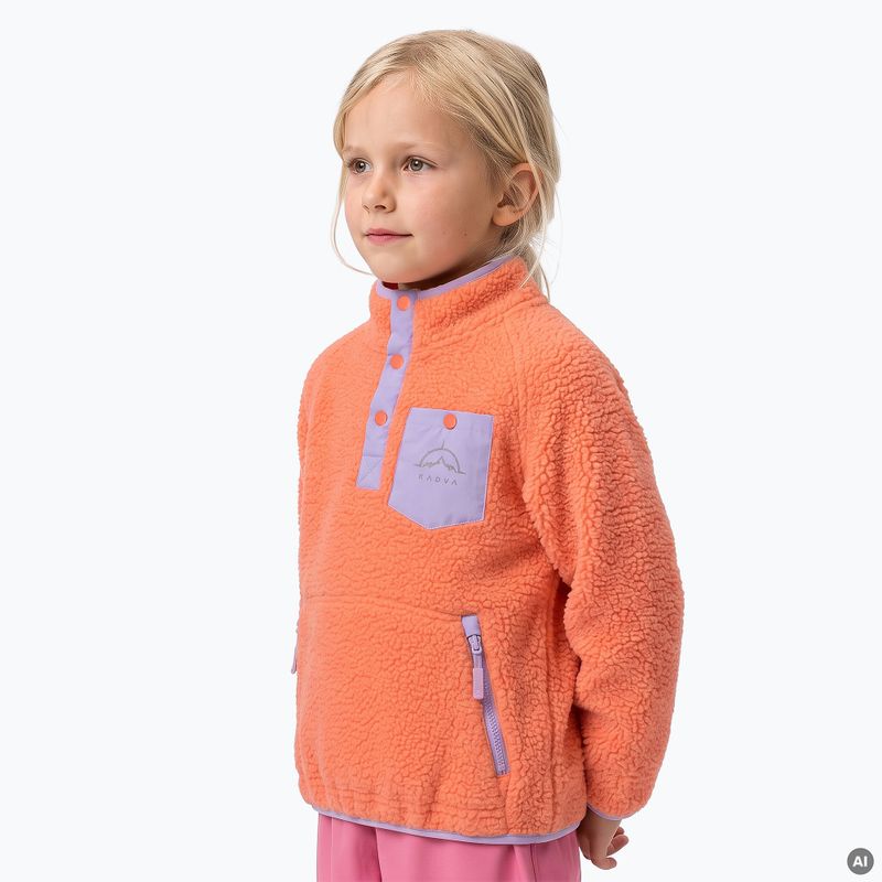 Bluza polarowa dziecięca KADVA RODIA KDG pomarańczowy 3