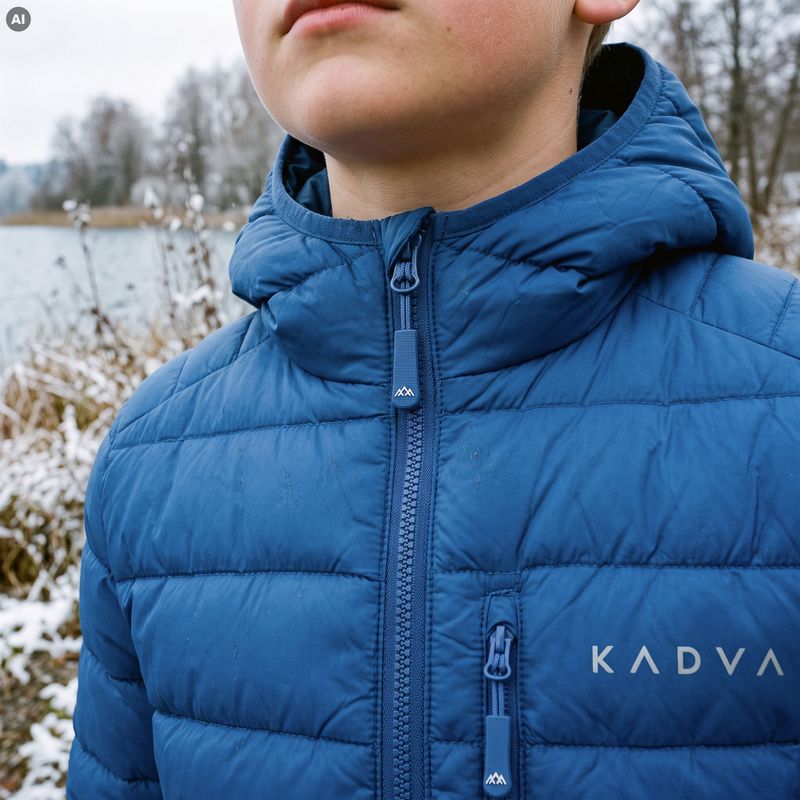 Kurtka ocieplana dziecięca KADVA Canyon JRB niebieski 12