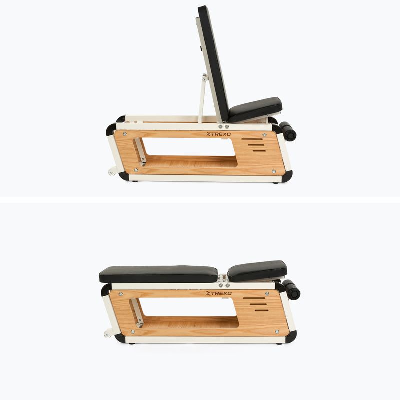 Ławka treningowa XTREXO Storage Sylwan drewniana 11