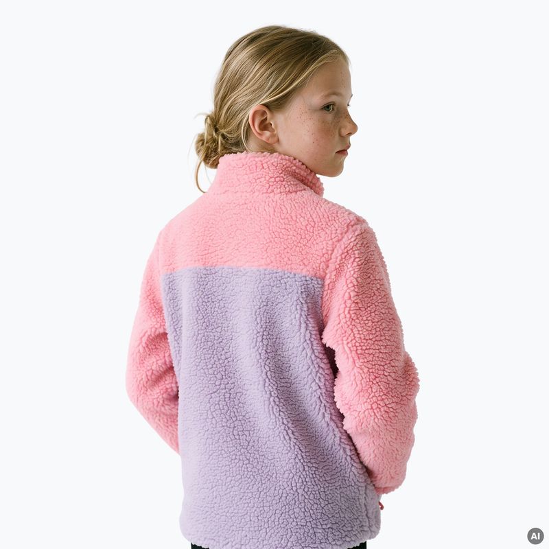Bluza polarowa dziecięca KADVA Rodvik JRG różowy 2
