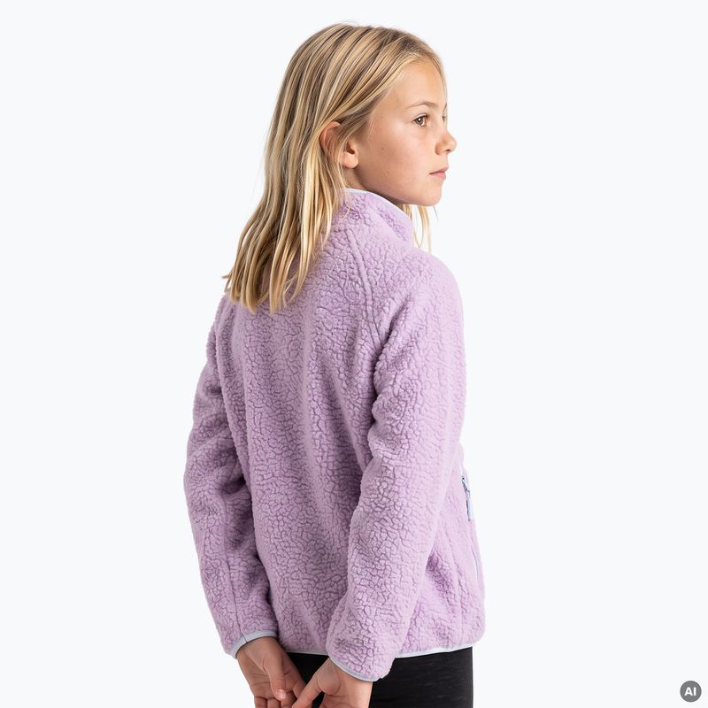 Bluza polarowa dziecięca KADVA RODIA JRG fioletowy 2