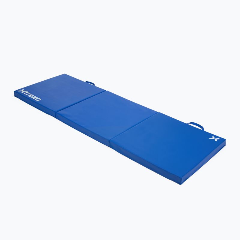 Materac gimnastyczny XTREXO składany 180 x 60 x 5 cm niebieski 3