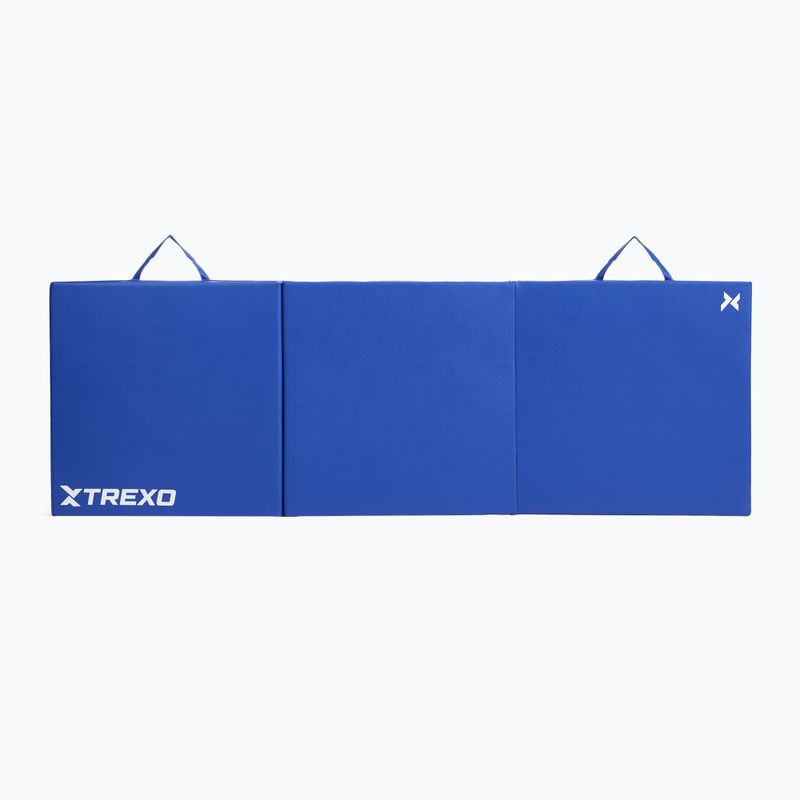 Materac gimnastyczny TREXO składany 180 x  60 x 5 cm  niebieski 6