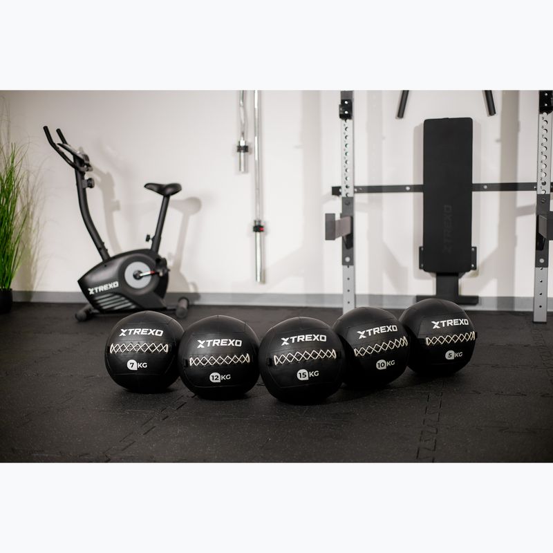Piłka lekarska TREXO Wall Ball 5 kg czarny 7