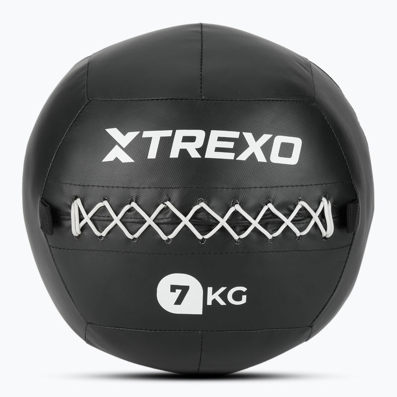 Piłka lekarska TREXO Wall Ball 7 kg czarny