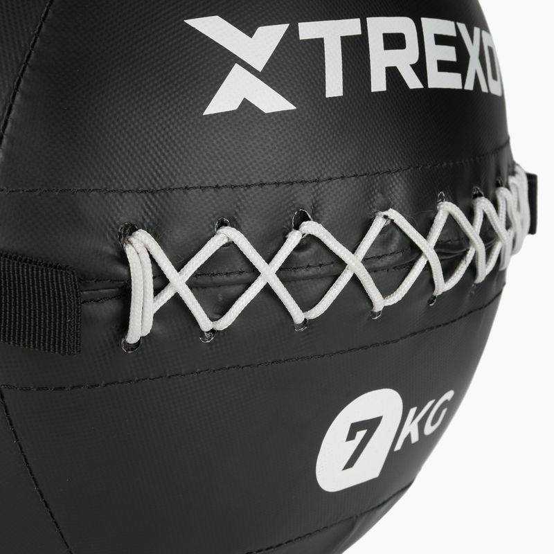 Piłka lekarska XTREXO Wall Ball 7 kg czarny 4